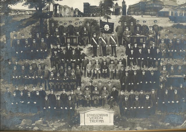 Gründungsfoto Straßenbahnerverein