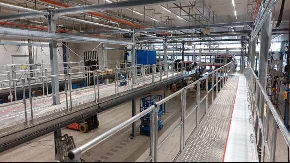 Ausbau der Dacharbeitsstände