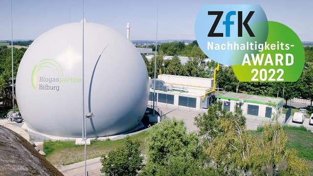 Fotos Biogaspartner ZfK NachhaltigkeitsAWARD