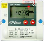 Ein Bild, das zeigt, wo die Zählernummer für Fernwärme zu finden ist